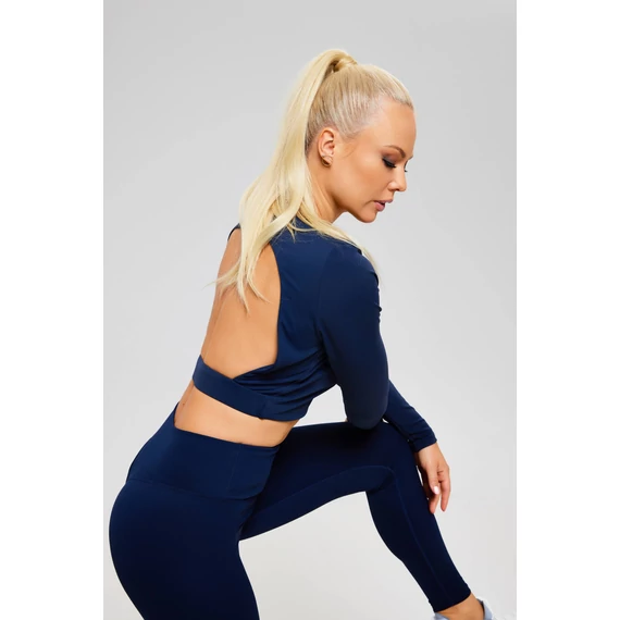 BACKLESS PADDED LONG-SLEEVE Női felső