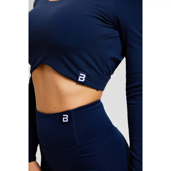 BACKLESS PADDED LONG-SLEEVE Női felső