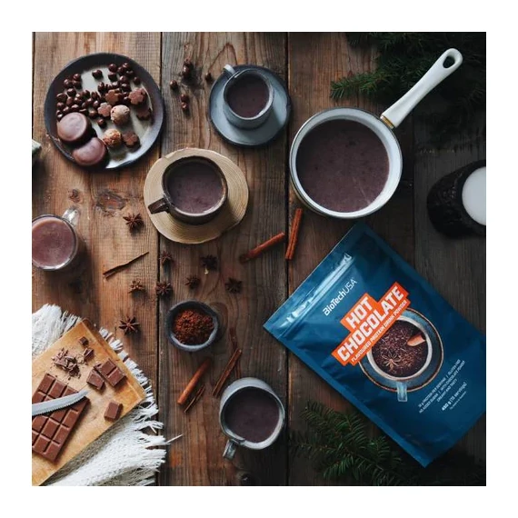 Hot chocolate, fehérje tartalmú forrócsoki italpor 